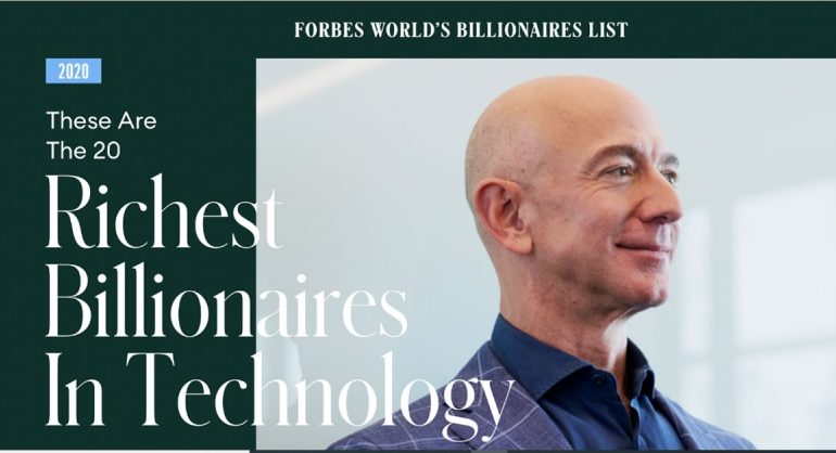 These are the 20 richest billionaires in Technology