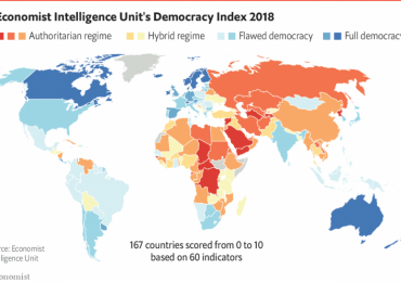 Gürcistan “Demokrasi endeksinde” geriledi, 89. sırada yer aldı