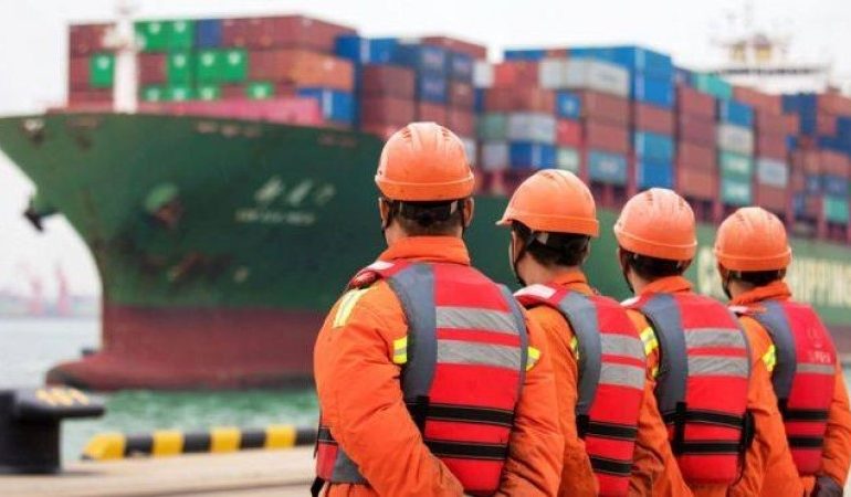 China exports fall again as US trade war continues