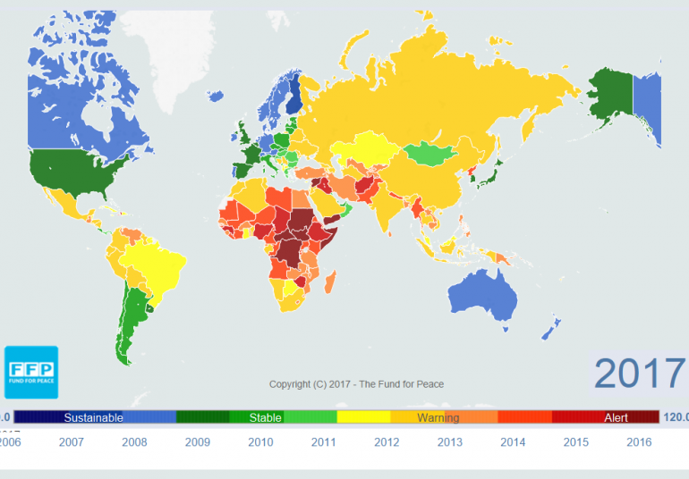 In Fragile States Index, Georgia Rates 79 In The World