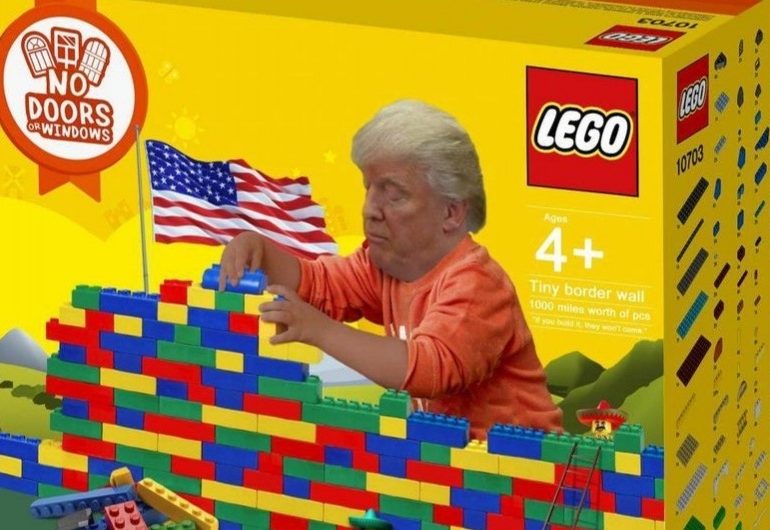 Donald Trumps Border Wall Inspires Lego Fan To Create Funny Design