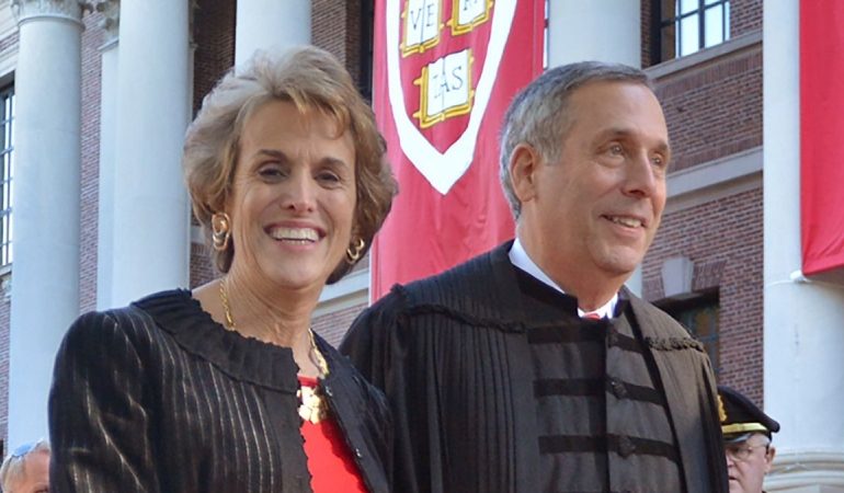 Harvard's president and his wife test positive for coronavirus