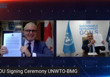 BMG-სა და UNWTO-ს შორის ურთიერთგაგების მემორანდუმი გაფორმდა