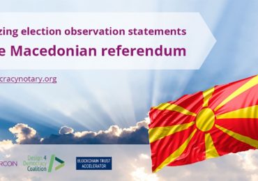 Macedonia Referendum Provides an Opportunity to Beta Test Blockchain-Powered Notarization Platform