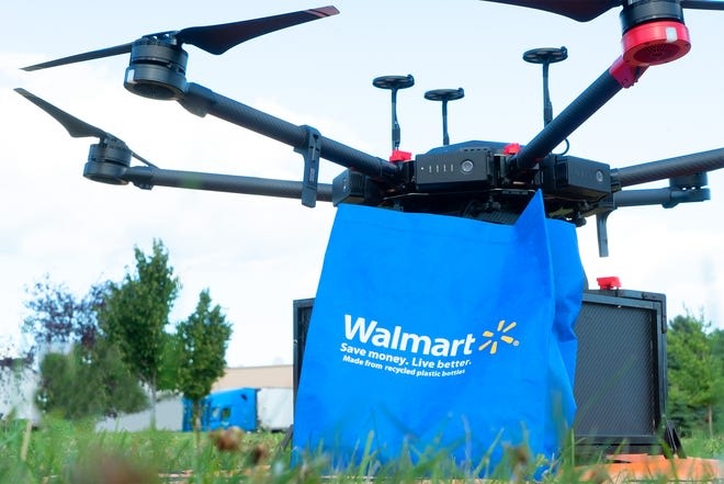 Walmart to test drone delivery of grocery, household items