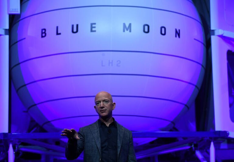 Bezos says Blue Origin will take the first woman to moon's surface