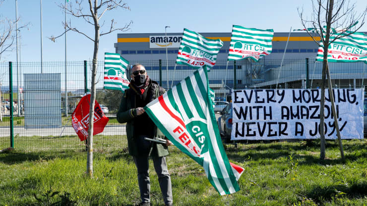 Amazon workers go on strike in Italy over labor conditions