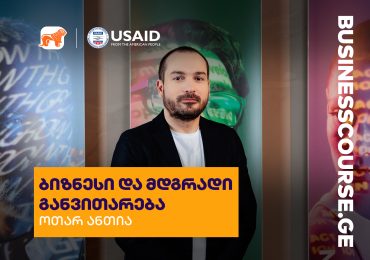 საქართველოს ბანკმა, USAID-თან ერთად, ახალი ბიზნესკურსის „ბიზნესი და მდგრადი განვითარების“ პრეზენტაცია გამართა