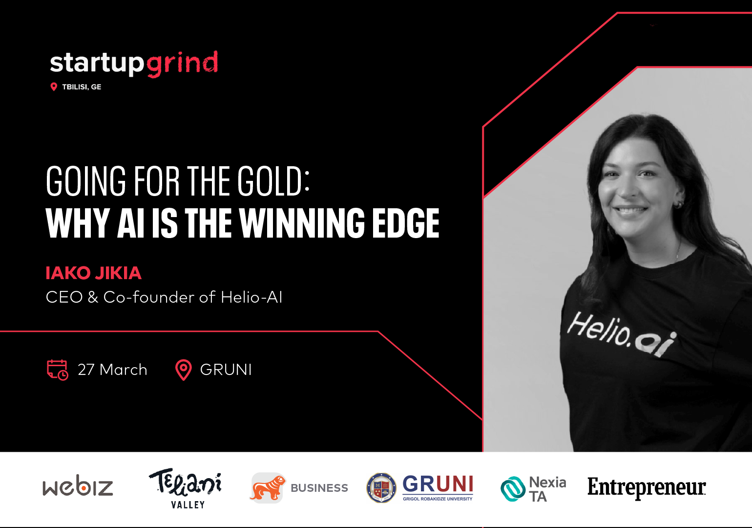 ქალი მეწარმეებისთვის Startup Grind-ის მორიგი ღონისძიება გაიმართება - მხარდამჭერი საქართველოს ბანკია